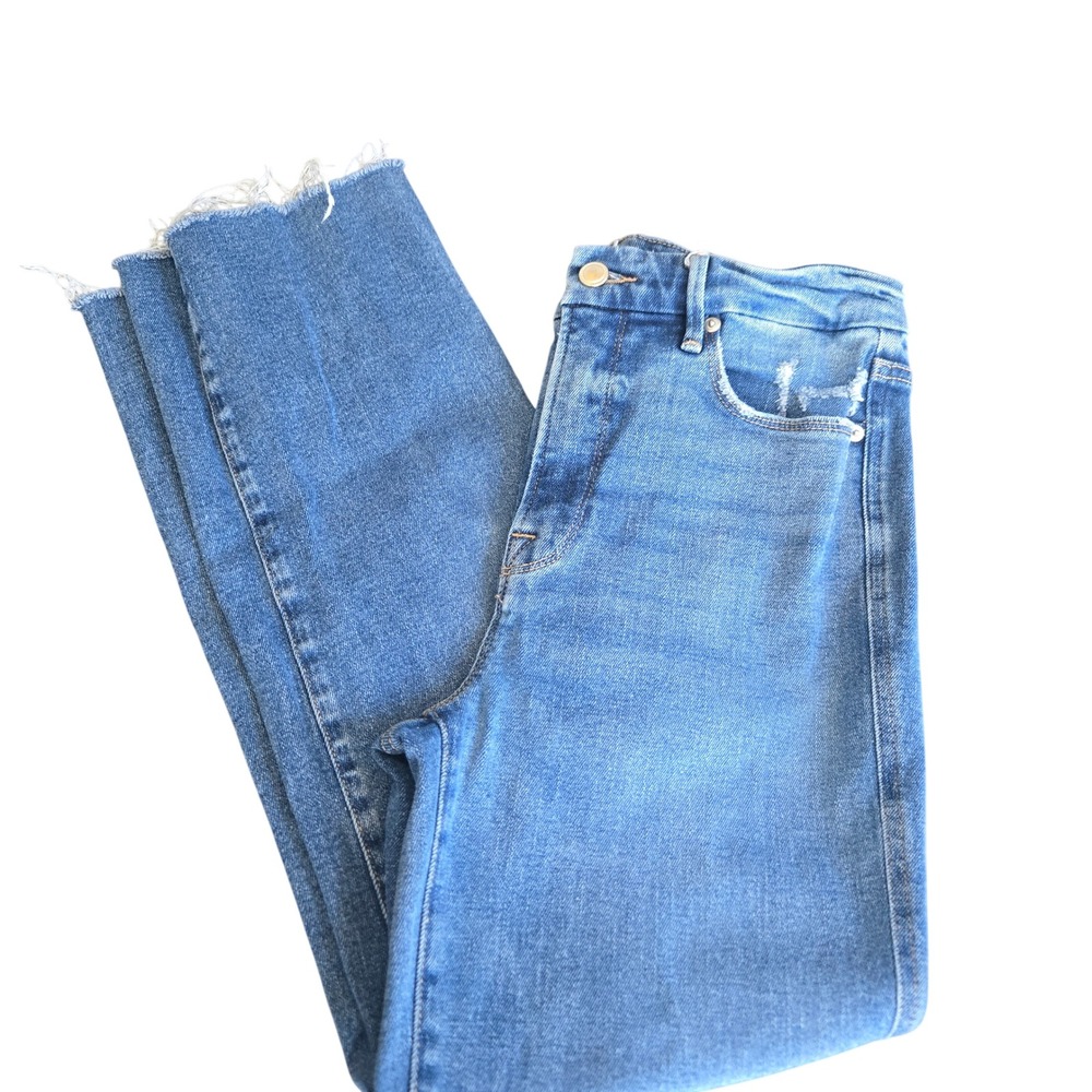 Good American Light Blue Straight Leg Jeans